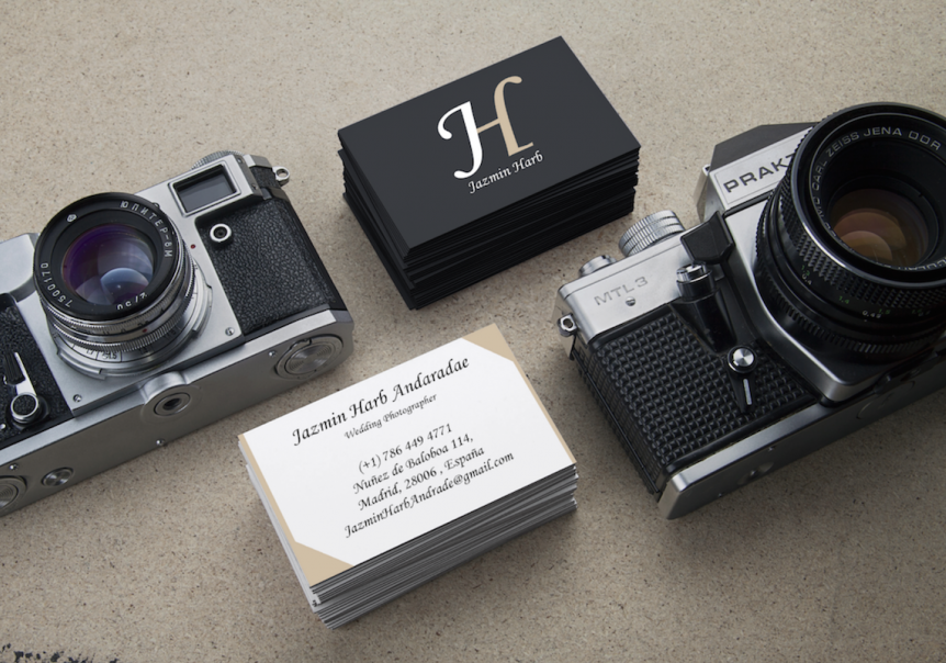 business cards photography